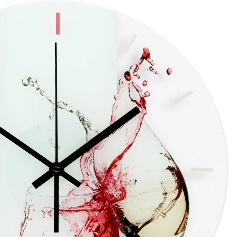Orologio in vetro - Bicchieri di vino 