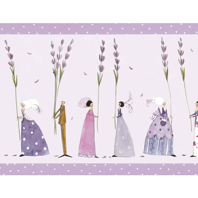 Bordüre Leffler - Lavendel Frauen 