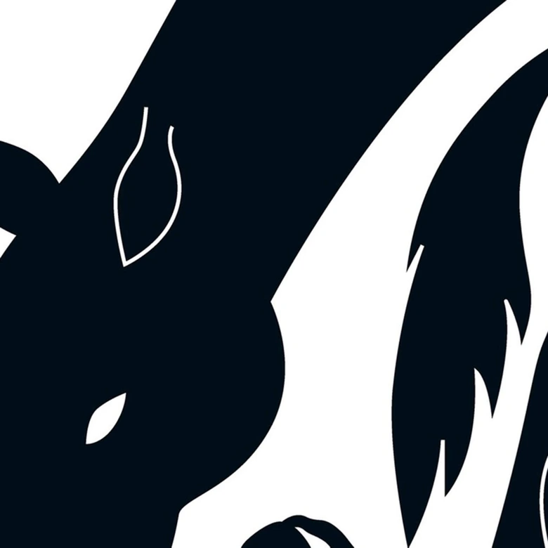 Muursticker Paard met Veulentje 