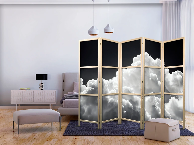 Japanischer Paravent, Raumteiler freistehend, Trennwand - Discover the Infinite Play of Sunlight 