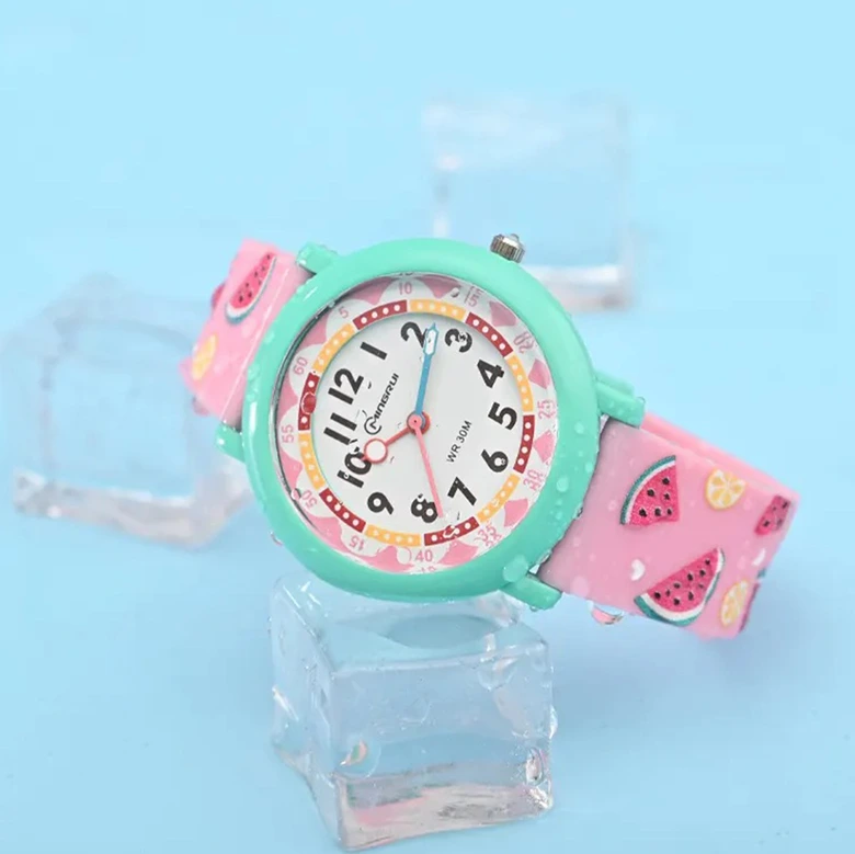 Sport Armbanduhr | Digitale Uhr für Kinder und Jugendliche | Rosa Wassermelone 
