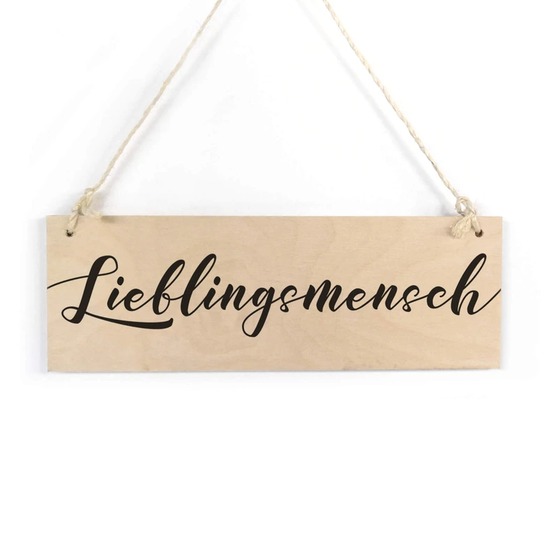 Holzschild Lieblingsmensch 