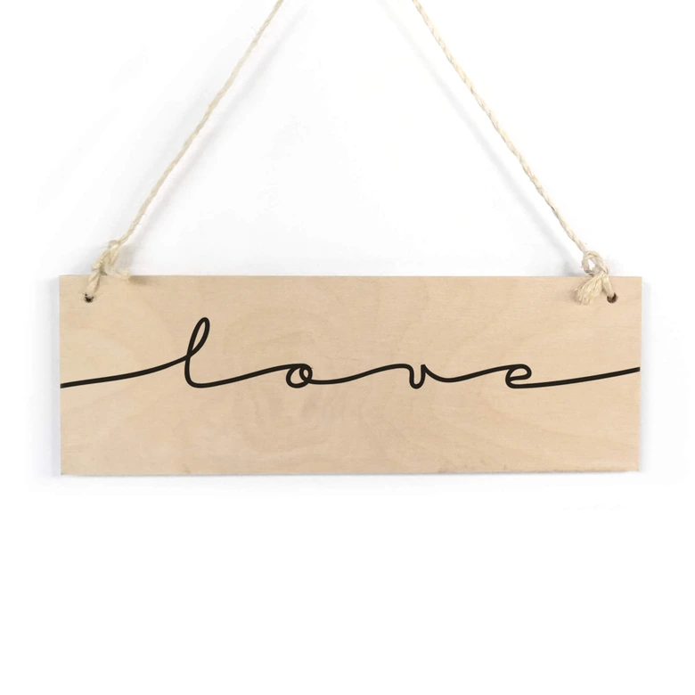 Holzschild Love 