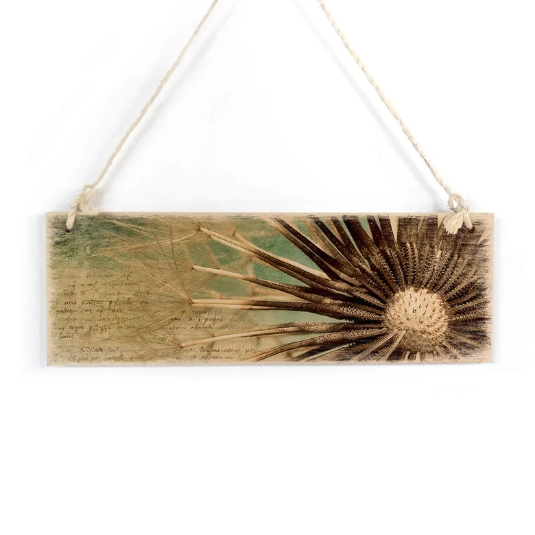 Holzschild Pusteblumen Poesie 