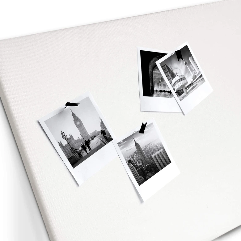 Canvas Prikbord - Houten Panelen 