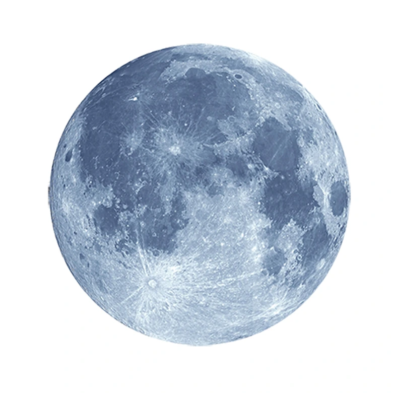 Glow in the Dark Muursticker Maan 