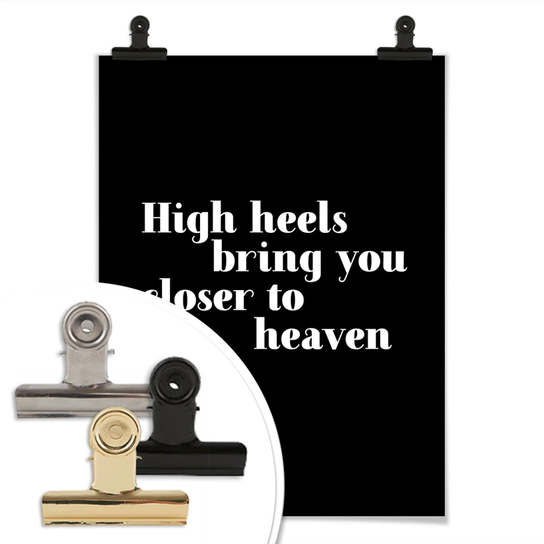 Póster Los tacones altos te acercan 