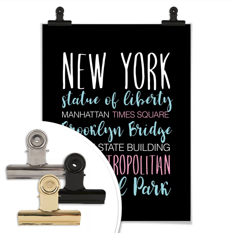 Póster New York palabras 