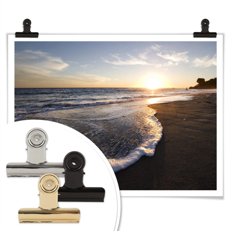 Poster Sonnenuntergang am Meer 