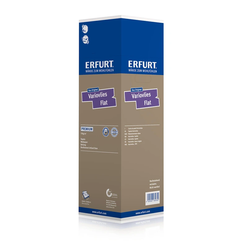 Erfurt gladvlies Behang Vlak Premium 25x0,75m 