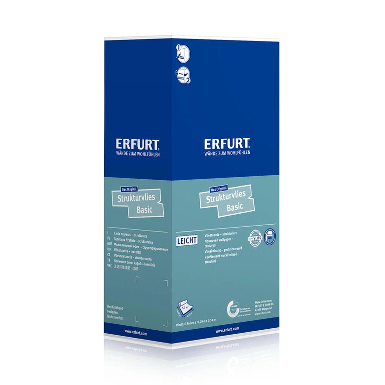 Erfurt Basic 402 Carta da parati in tessuto non tessuto testurizzato 