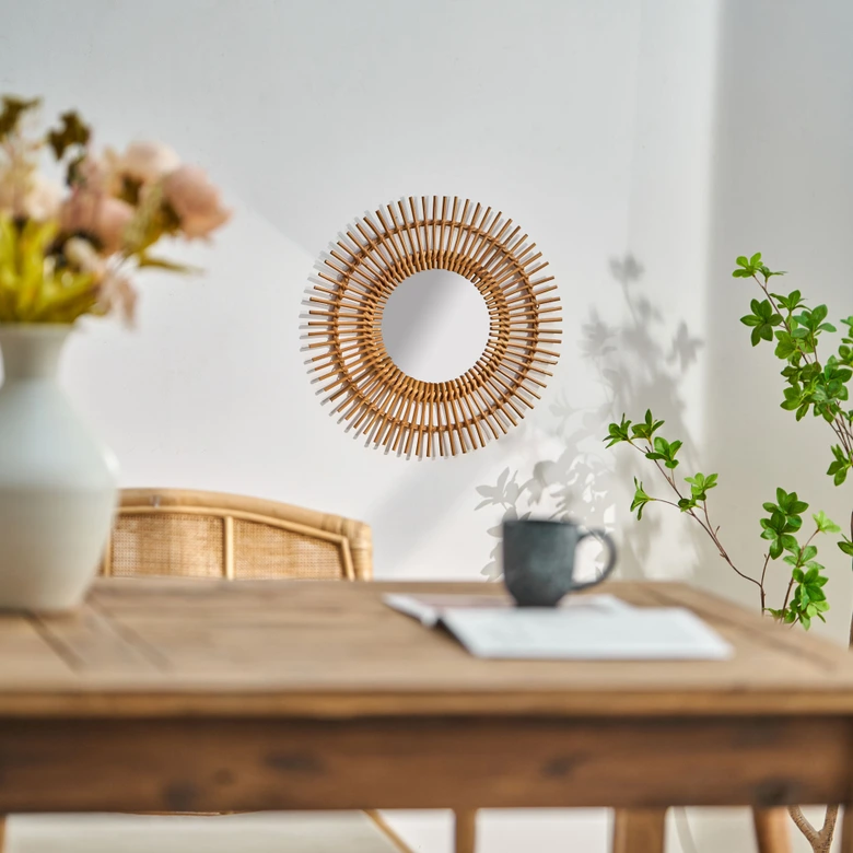 Wandspiegel rund Boho  - Tunis - Ø 40 cm 