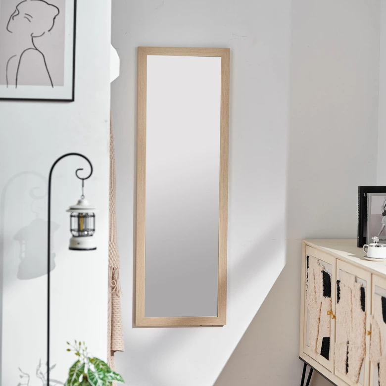 Wandspiegel Holz schmal - Monaco - 35x120 cm 