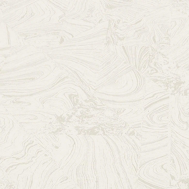 PVC-vrij grafisch vliesbehang met marmer look en metallic effect in wit 