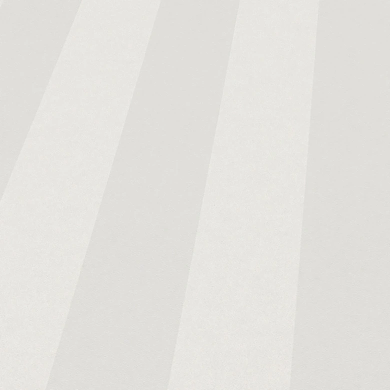 Papel pintado no tejido sin PVC con rayas y efecto metálico en blanco, plata 