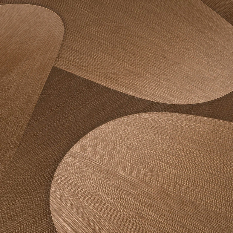 Papier peint graphique Elysium marron 