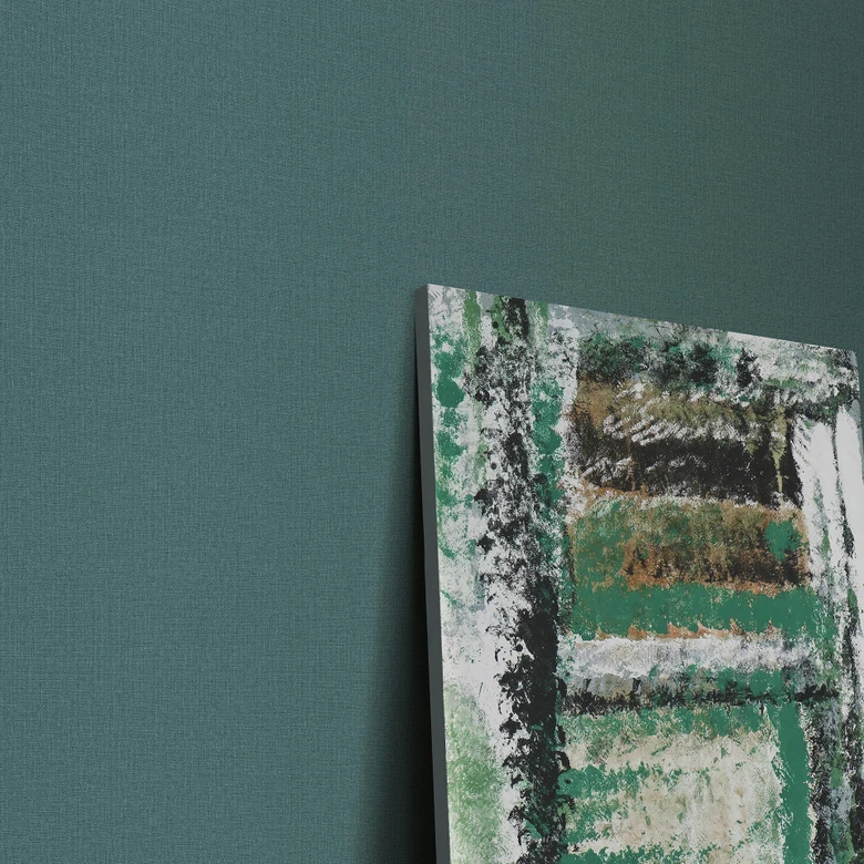 Tapeta z włókniny WOVEN Elle Decoration 4, petrol 