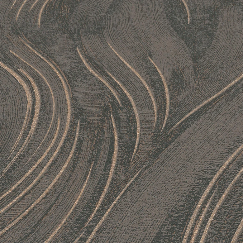 Papel pintado gráfico Opus marrón 