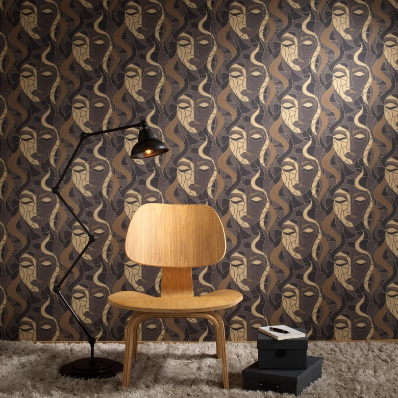 Tapeta flizelinowa MORETTA Elle Decoration 4, taupe 