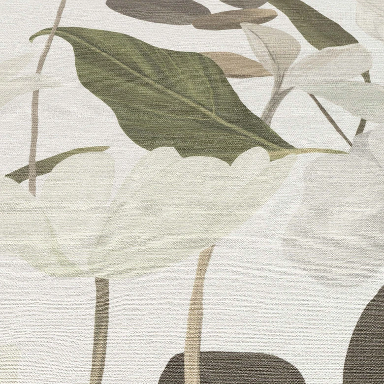 Vliestapete, Blumenmotivtapete Secret Garden grün 