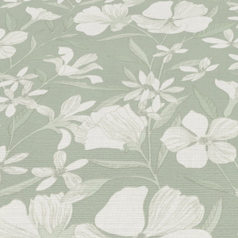 Vliestapete, Blumenmotivtapete La Terrasse grün 