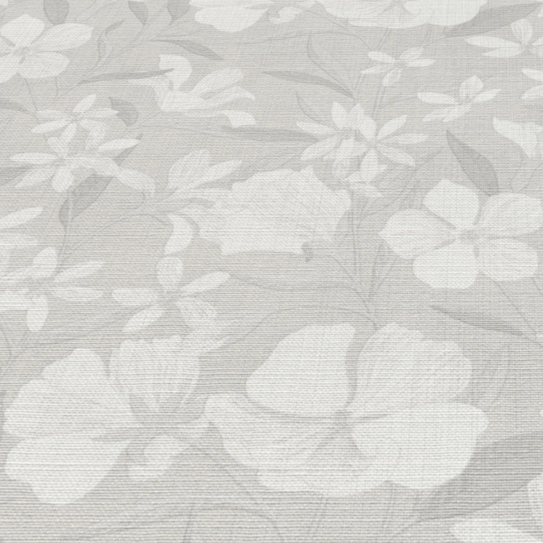 Vliestapete, Blumenmotivtapete La Terrasse hellgrau 