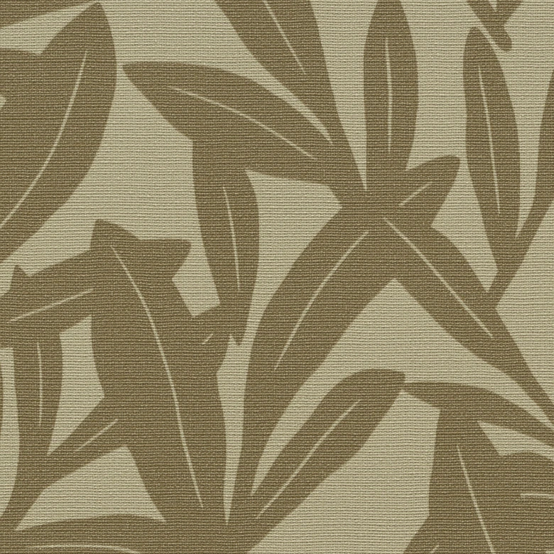 Papel pintado no tejido, papel pintado motivo floral La Terrasse olive 