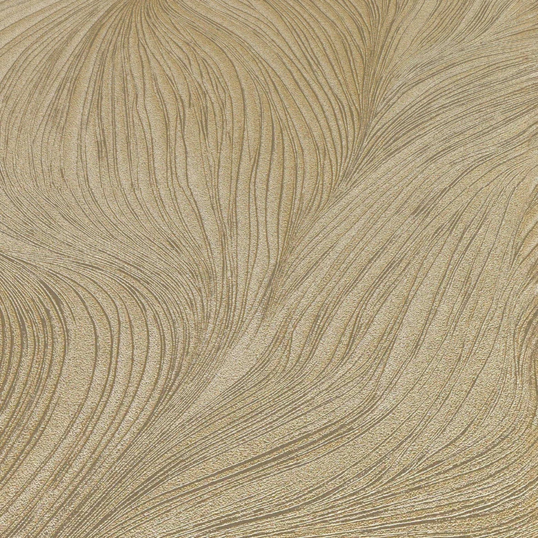 Guido Maria Kretschmer Grafiktapete Waves of Light Fashion for Walls 5 gold 