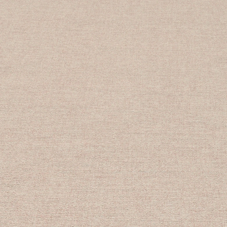 Vlies Tapete Uni Rosé Beige mit feiner Leinenstruktur dezent modern und elegant 