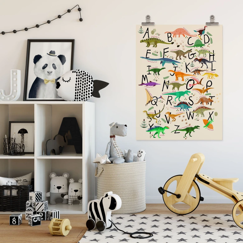 Poster Dinosaur Alphabet 