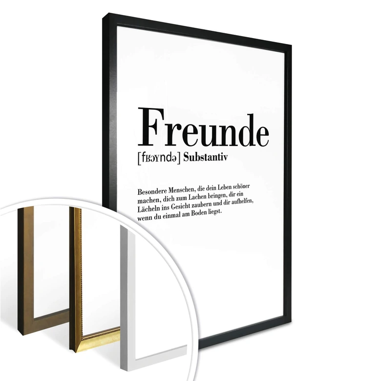 Poster Grammatik - Freunde 