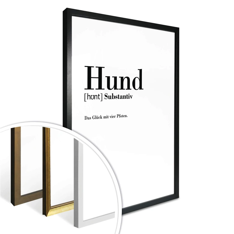 Poster Grammatik - Hund 