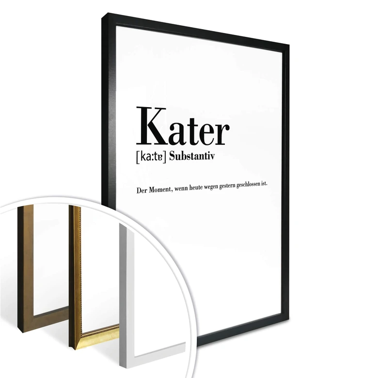 Poster Grammatik - Kater  