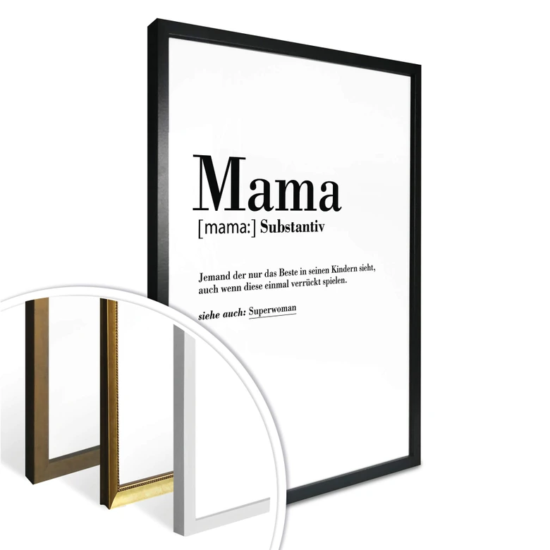 Poster Grammatik - Mama 