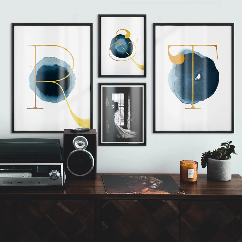 Poster – Een Gouden letter T 