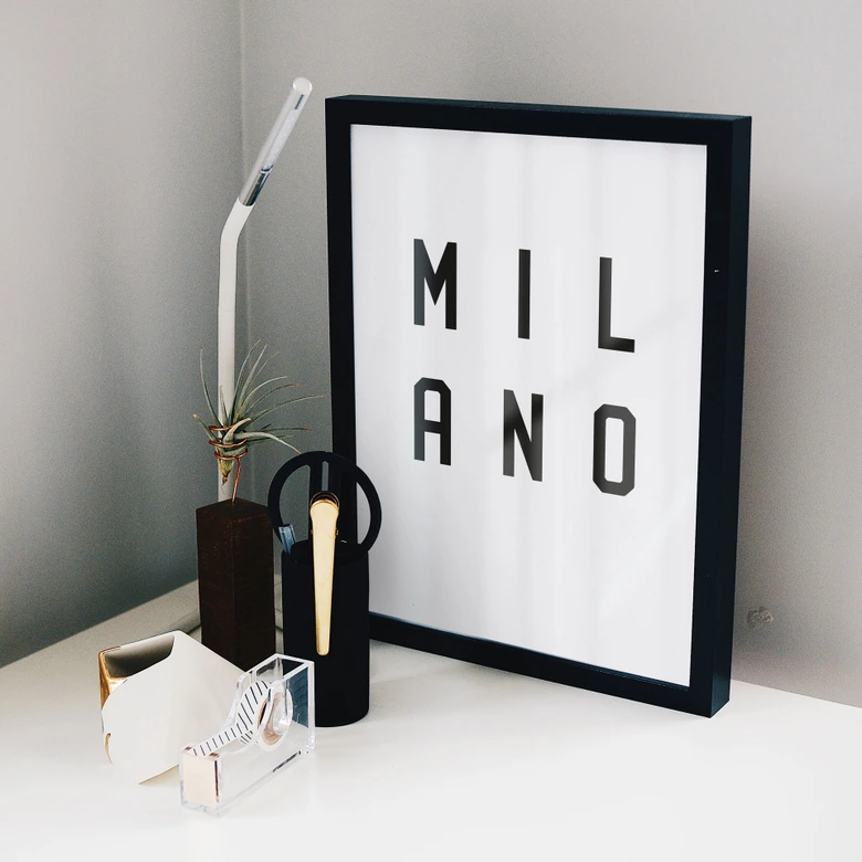 Poster - Typographie Milano 
