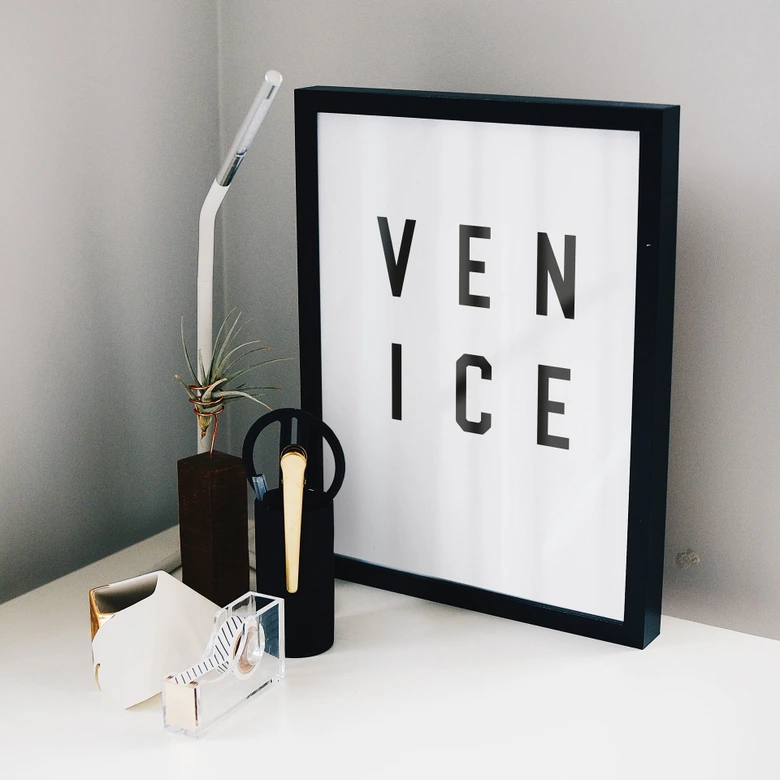 Poster - Typographie Venice 
