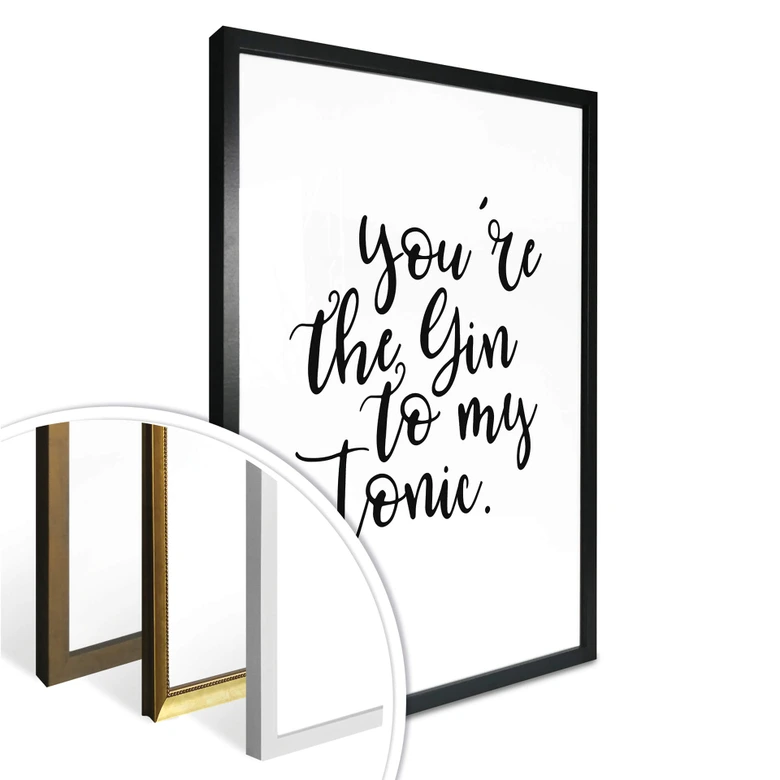 Poster - You are the gin to my tonic 