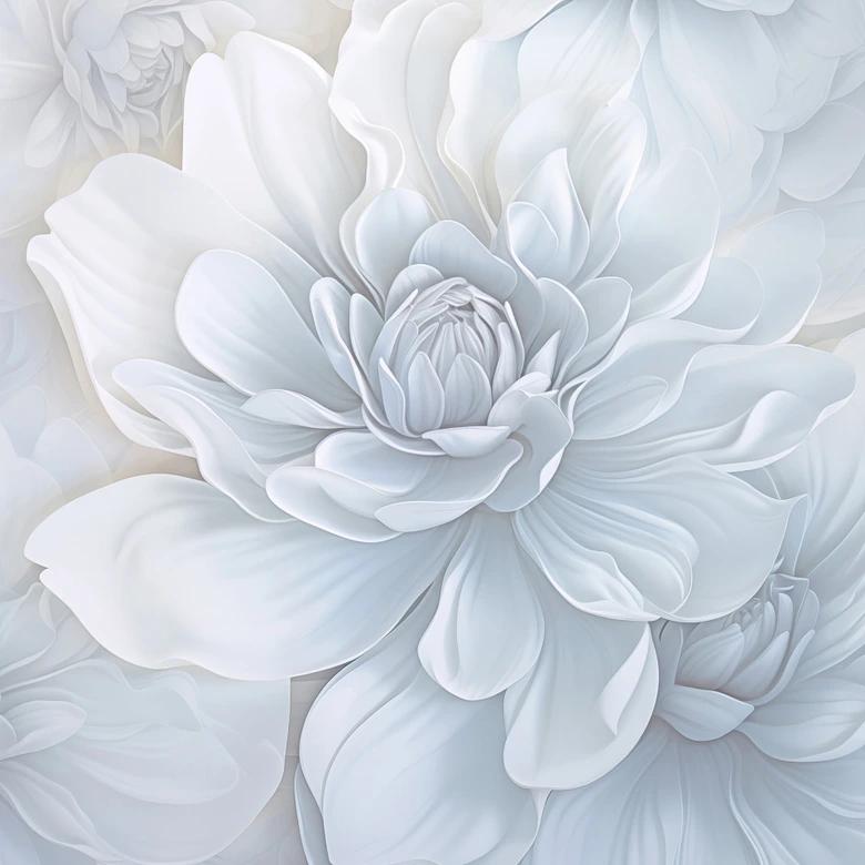 Blumenmotivtapete Big Pictures grau 2,50 x 2,70 m 