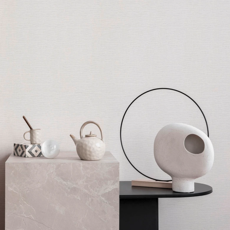 A.S. Création Vliestapete Meistervlies Strukturtapete Uni überstreichbar weiß 