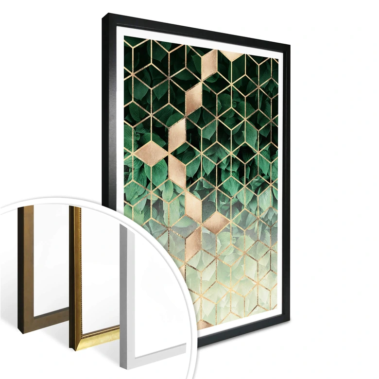 Poster Fredriksson - Nature juxtaposée à la géométrie 