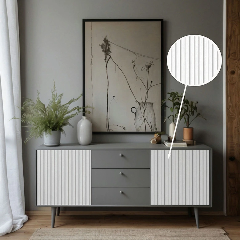 Selbstklebende Tapete Weiß Holzoptik Skandi Holzpaneele Klebefolie 