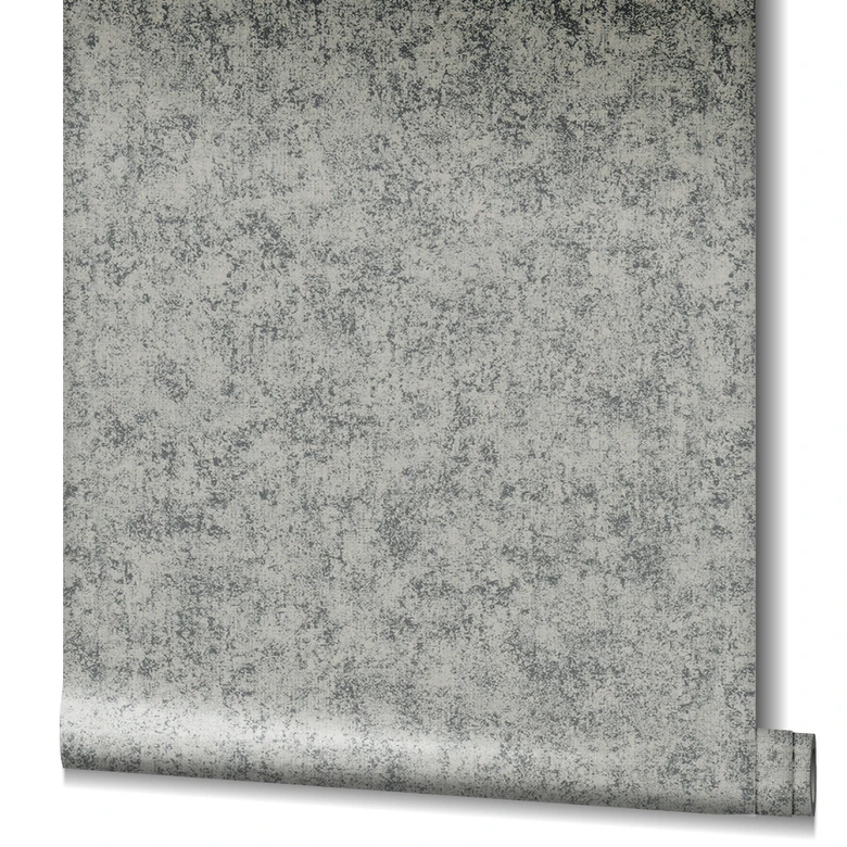 Structuurbehang vliesbehang zilver, beige 