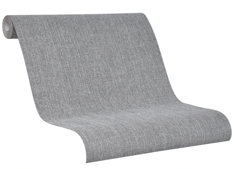 Papier peint intissé d'aspect et de texture monochrome moderne en gris uni 