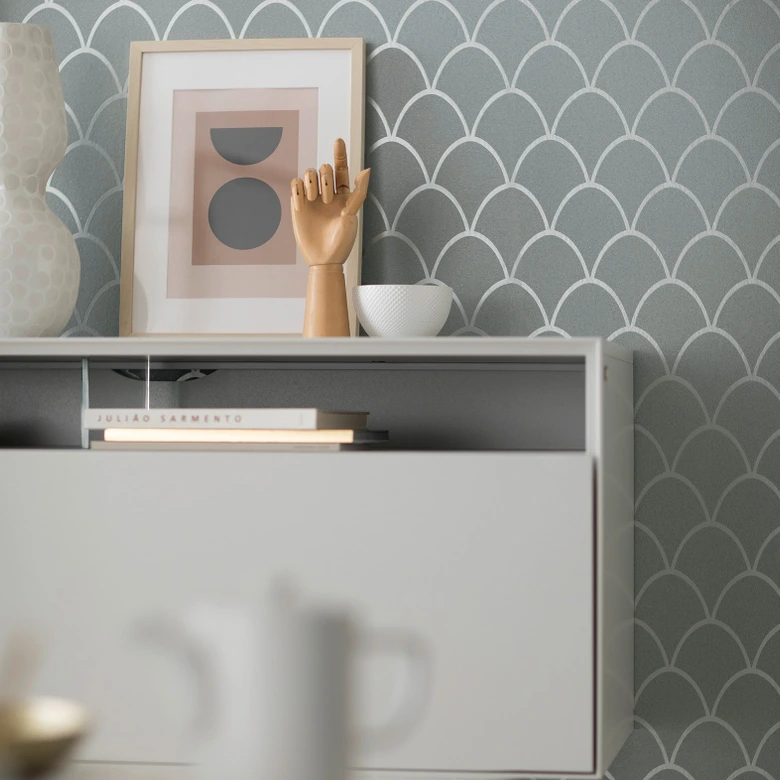 Papier peint intissé SCHÖNER-WOHNEN, papier peint graphique vert 