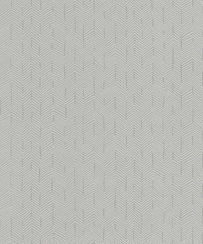 Vliestapete Fischgratmuster, 3D-Optik Grafisch Modern in Grau 