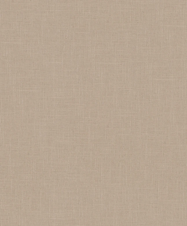 Non-woven wallpaper textile, textured plain modern matt in brown 