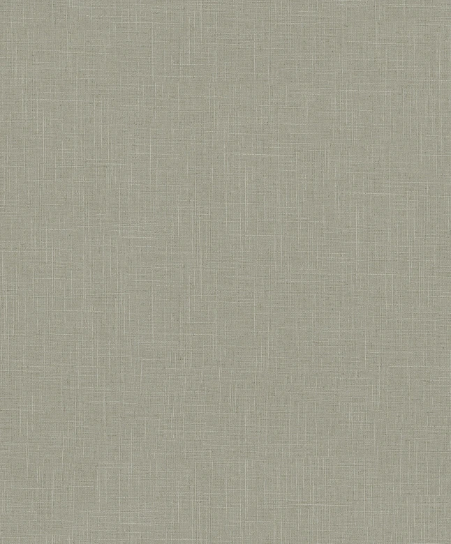 Papel pintado no tejido textil, liso texturado moderno mate en verde marrón 