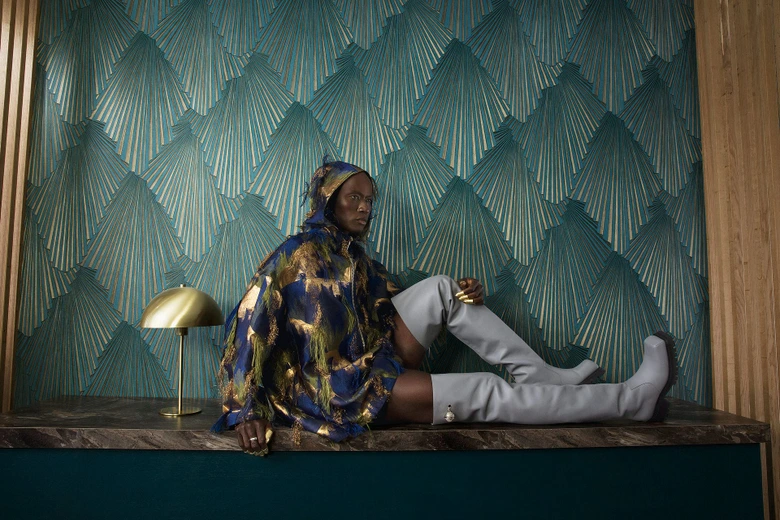 Vliestapete 3D-Optik, Streifen Grafisch Geometrisch in Grün - Papis Loveday 