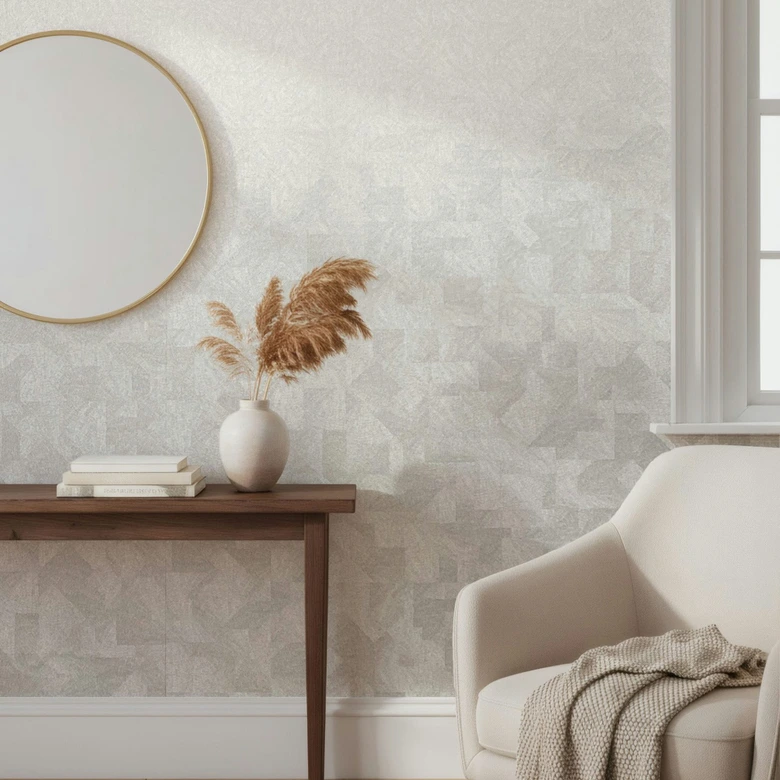 Vliestapete Struktur Grafisch Geometrisch matt in Weiß  